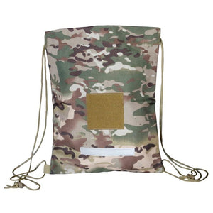 Tactical Drawstring Backpack Army Military Sack